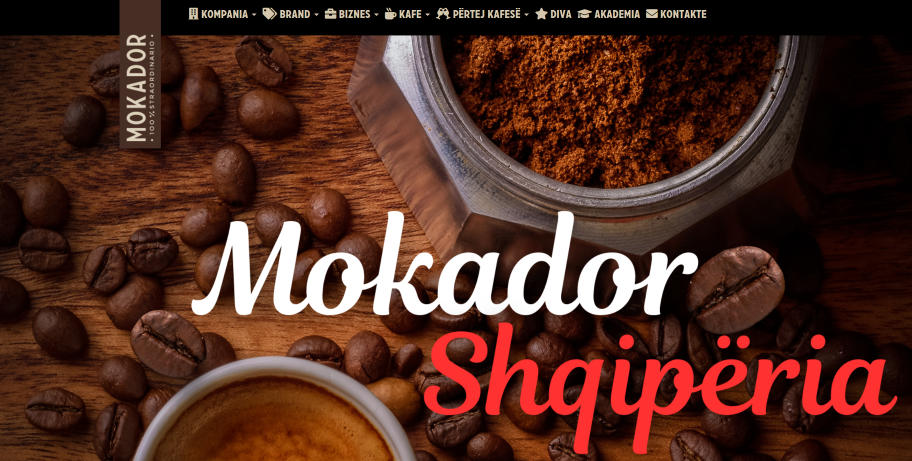 Mokador Caffè Landing Page 